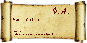 Végh Anita névjegykártya